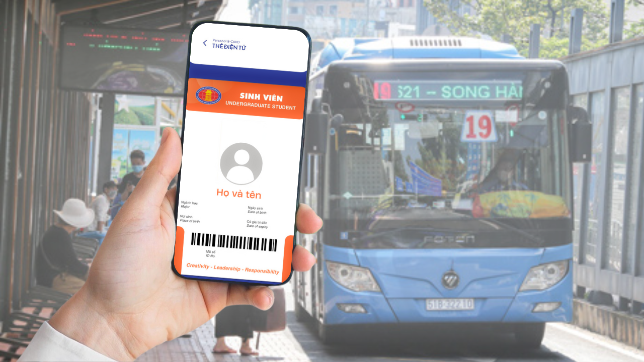 Áp dụng trợ giá vé xe buýt bằng thẻ sinh viên điện tử USSH