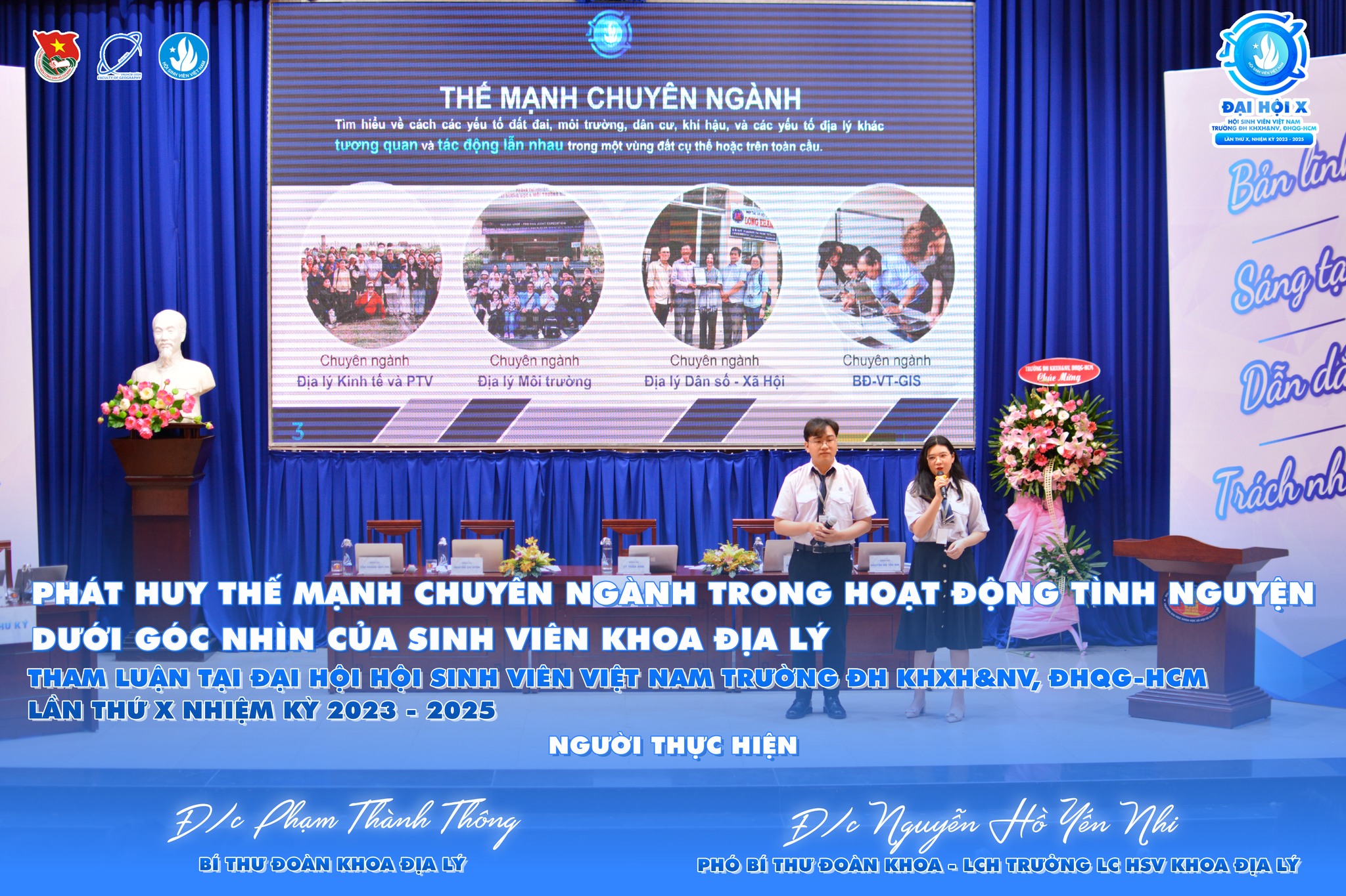 PHÁT HUY CHUYÊN MÔN NGÀNH HỌC TRONG CÁC HOẠT ĐỘNG TÌNH NGUYỆN VÌ CỘNG ĐỒNG DƯỚI GÓC NHÌN CỦA SINH VIÊN KHOA ĐỊA LÝ