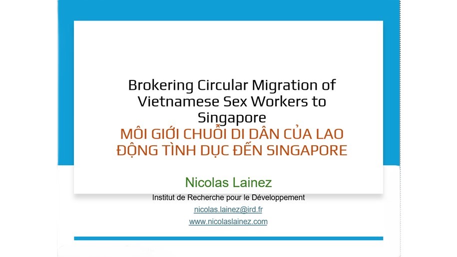 "Môi giới chuỗi di dân của lao động tình dục đến Singapore" là một trong những chủ đề của WALS năm 2024