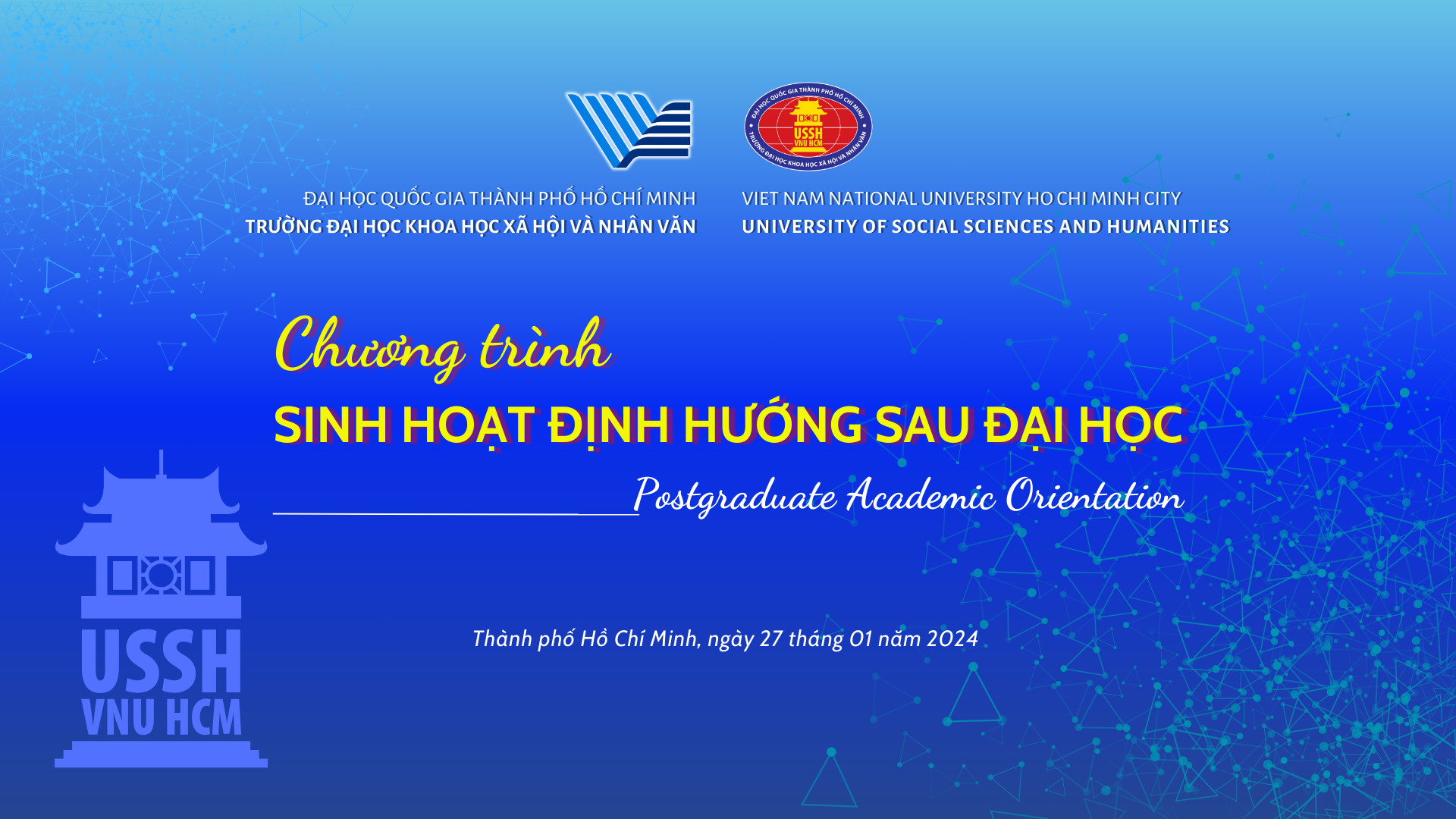Chương trình Sinh hoạt định hướng sau đại học đợt 2 năm 2023