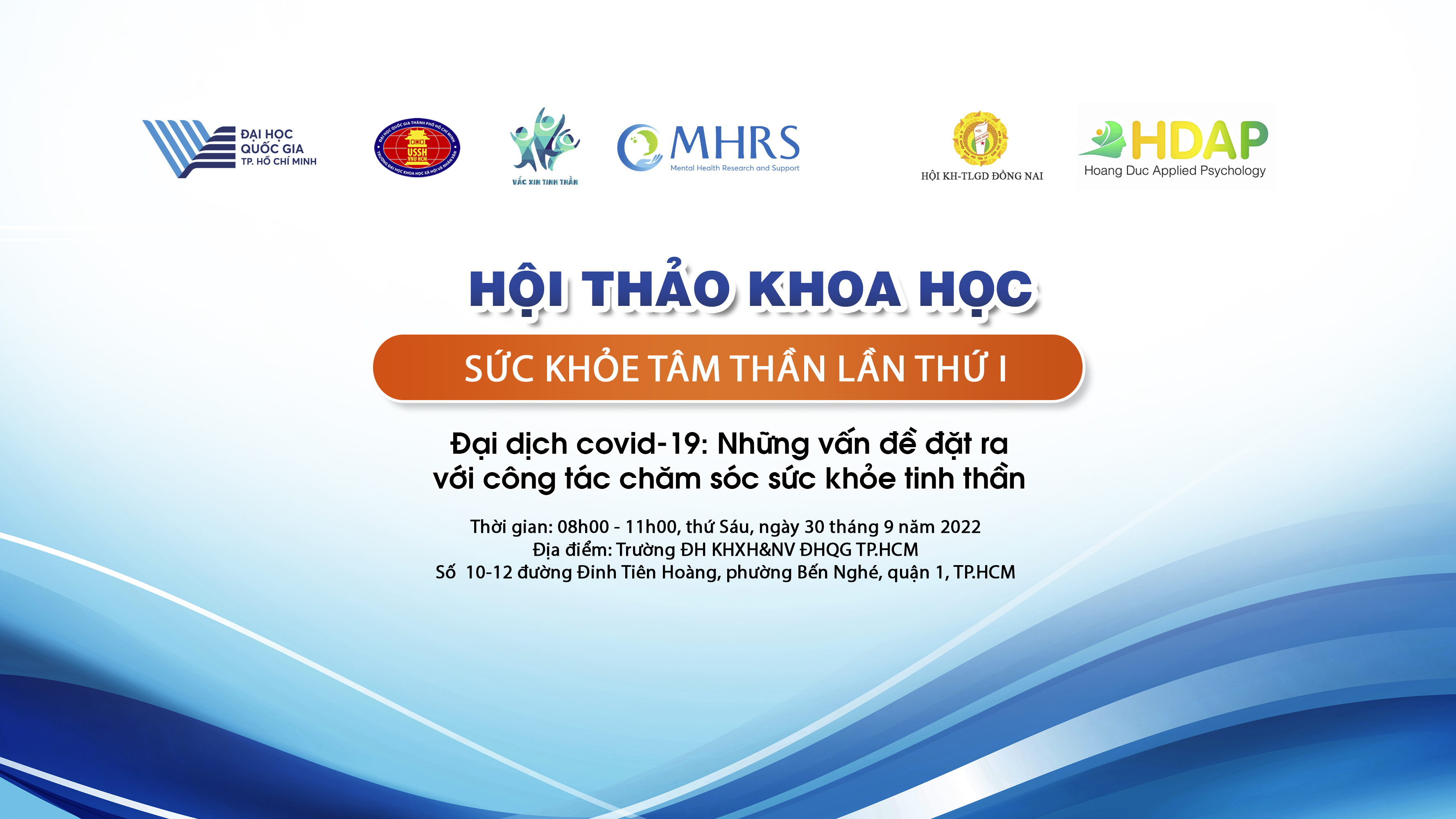 Thông báo thời gian Tổ chức và Đăng ký tham dự Hội thảo sức khỏe tâm thần lần thứ Nhất năm 2022
