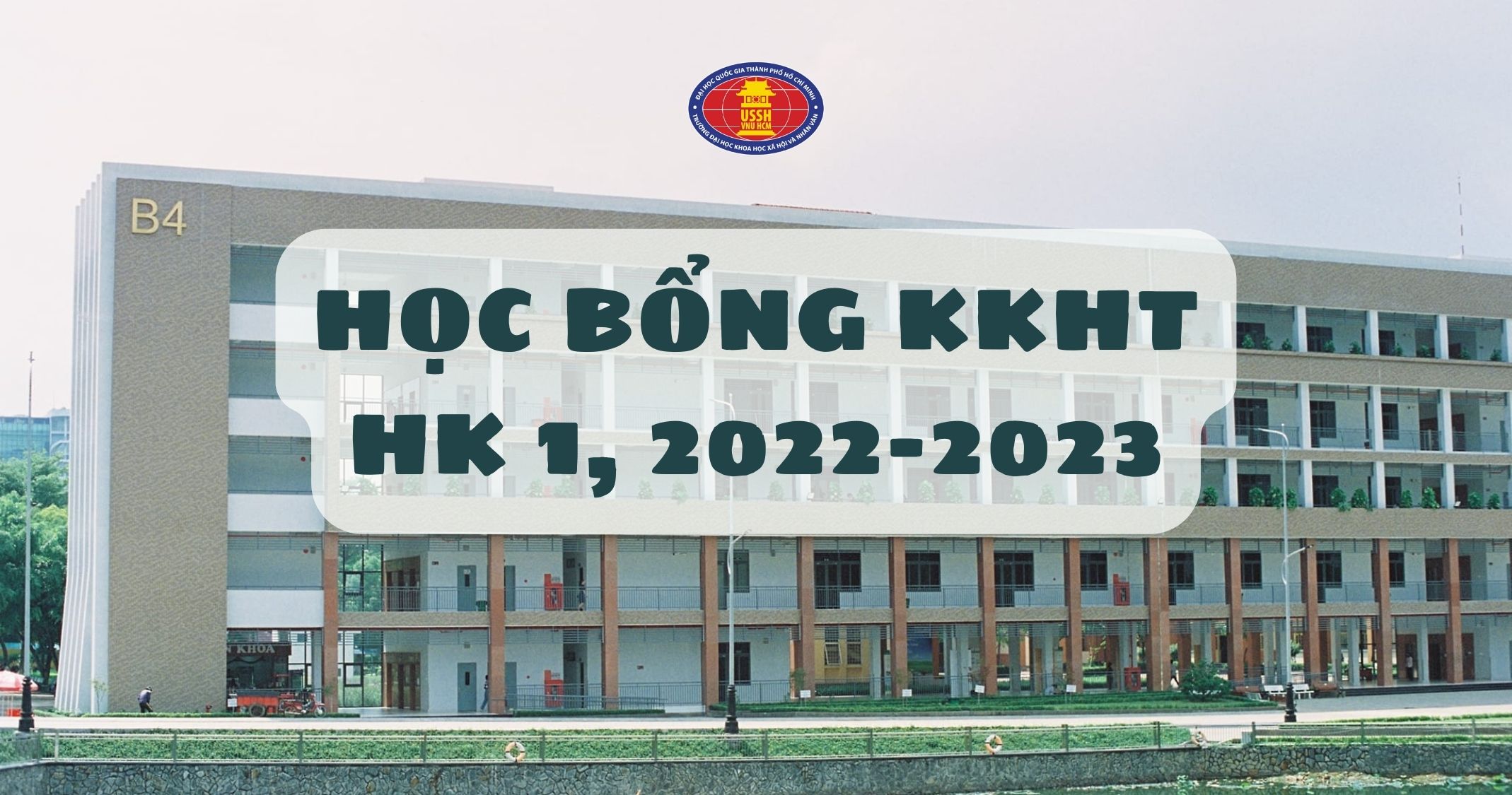 Thông báo kết quả học bổng khuyến khích học tập dành cho sinh viên hệ chính quy, chương trình chuẩn HK1, năm học 2022-2023