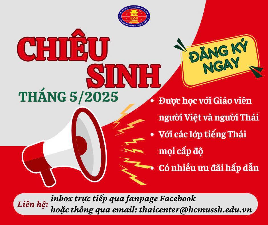 Chiêu sinh lớp tiếng Thái Offline & Online tháng 05/2025