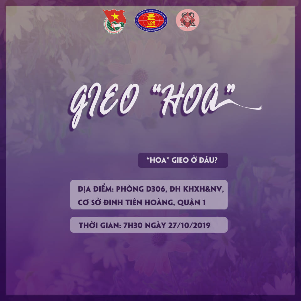Chương trình học thuật "Gieo Hoa" -2019
