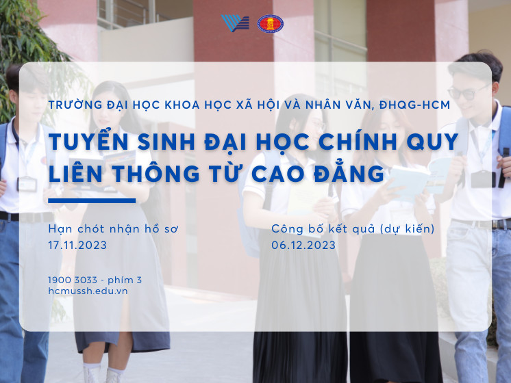 Thông báo tuyển sinh liên thông chính quy từ trình độ cao đẳng lên trình độ đại học đợt 2 năm 2023