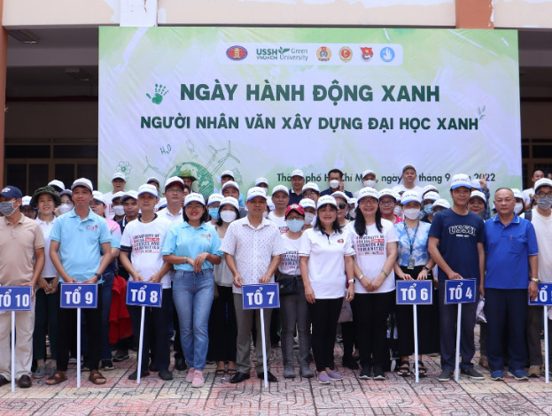 Ngày hành động “Người Nhân văn xây dựng Đại học Xanh” năm 2022