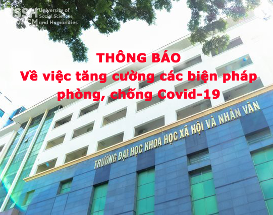 Thông báo về việc tăng cường các biện pháp phòng, chống Covid-19