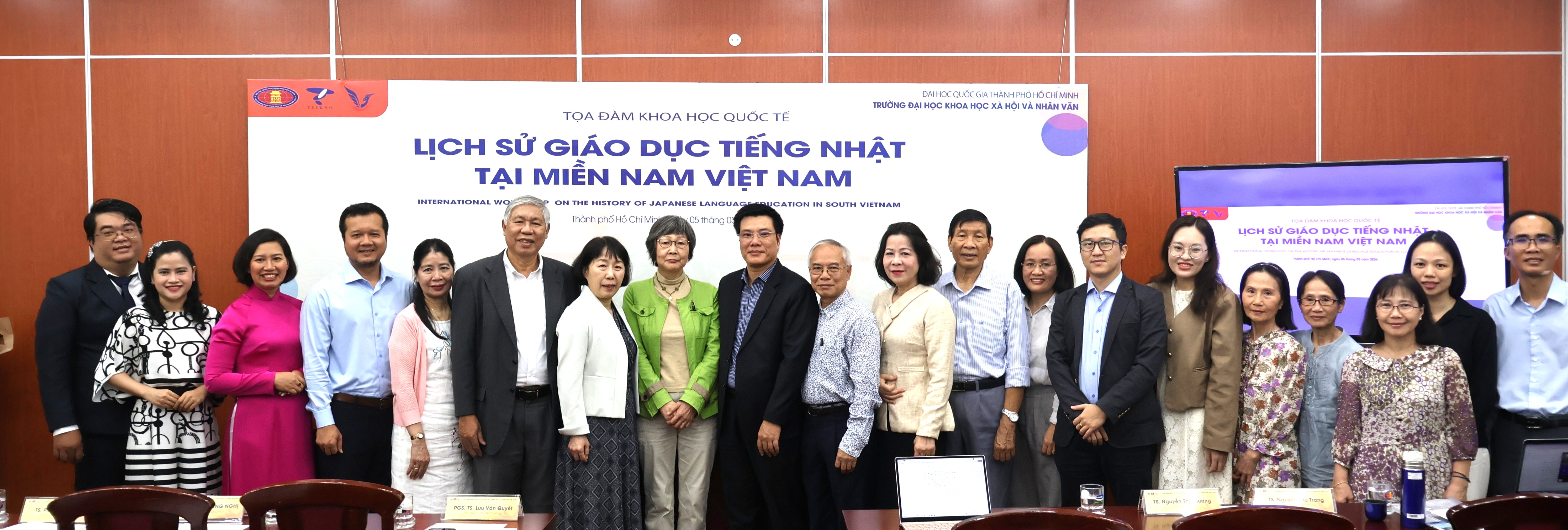 Tọa đàm khoa học quốc tế “Lịch sử giáo dục tiếng Nhật tại miền Nam Việt Nam”