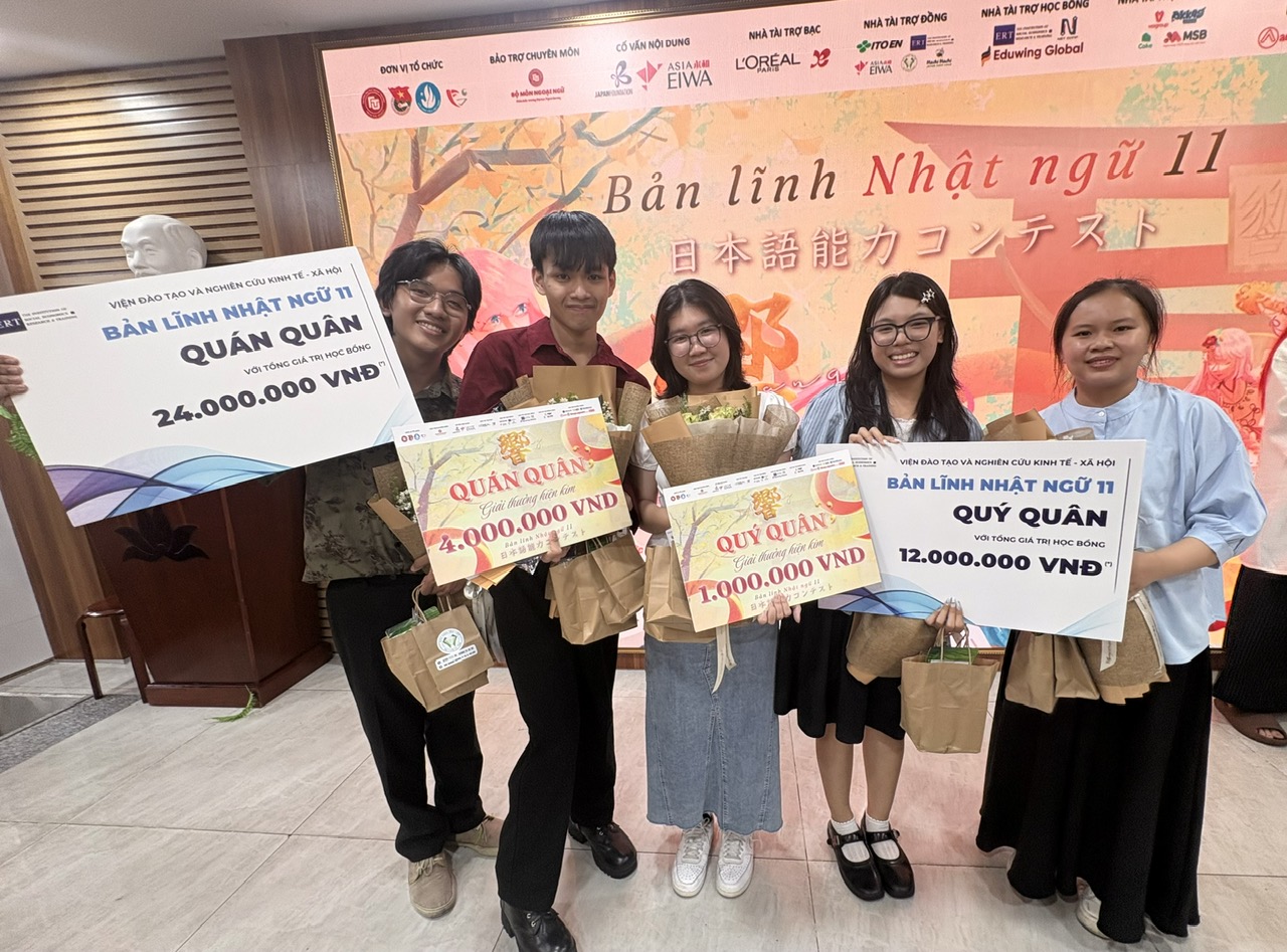 Sinh viên ngành Nhật Bản học đạt thành tích cao tại Cuộc thi Bản lĩnh Nhật ngữ lần thứ 11 – 響 (Hibiki) – Âm vang