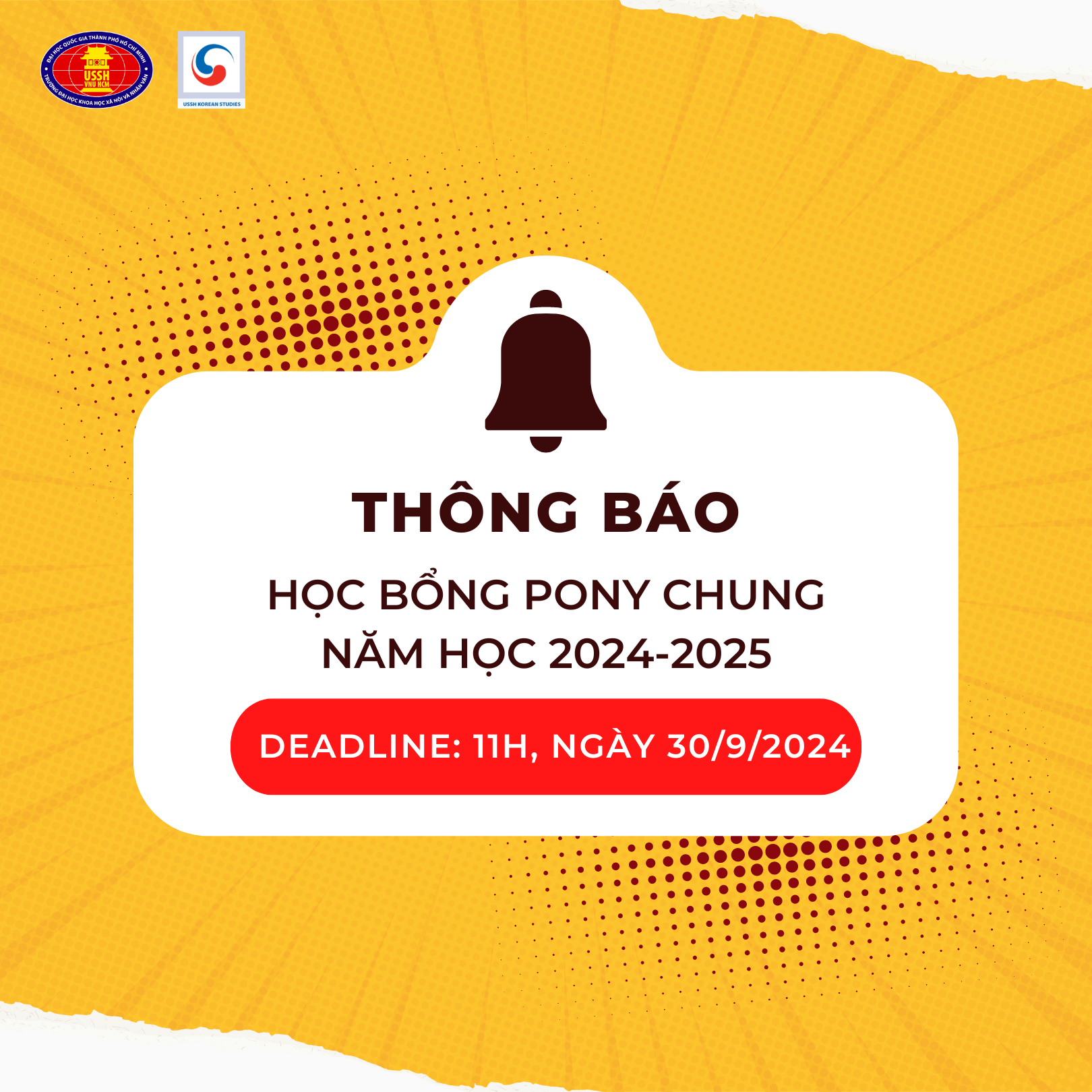 Học bổng Pony Chung năm học 2024-2025