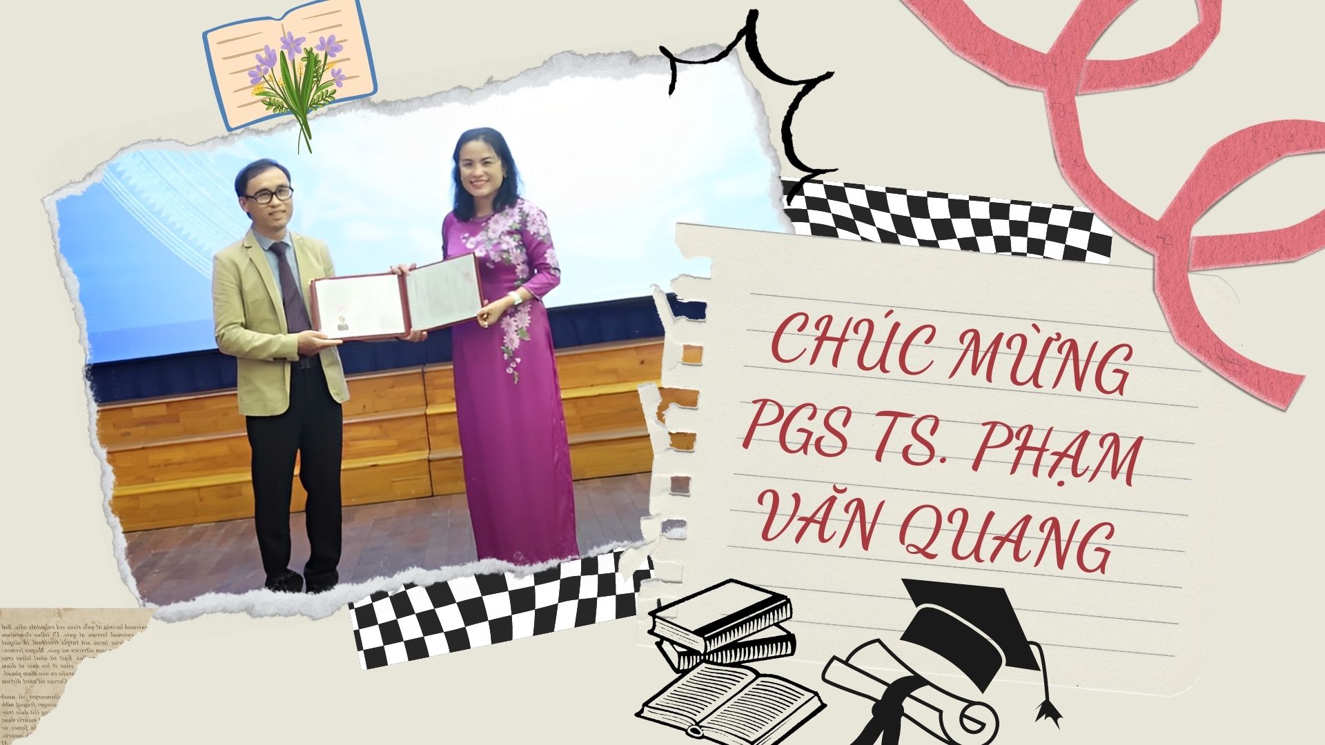 Bổ nhiệm chức danh PGS cho TS. Phạm Văn Quang, Trưởng Bộ môn Văn học-Văn hóa, Khoa Ngữ văn Pháp