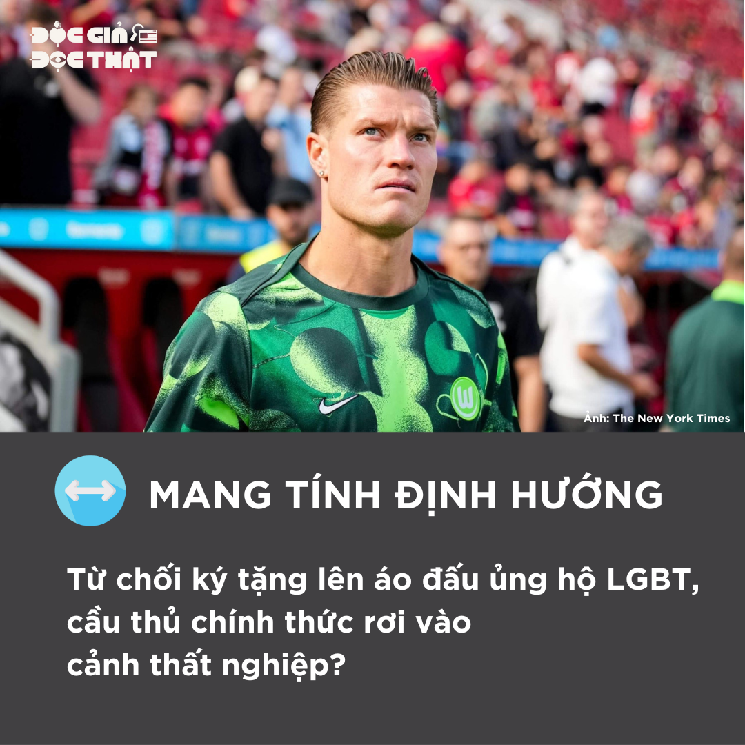 Từ chối ký tặng lên áo đấu ủng hộ LGBT, cầu thủ chính thức rơi vào cảnh thất nghiệp?