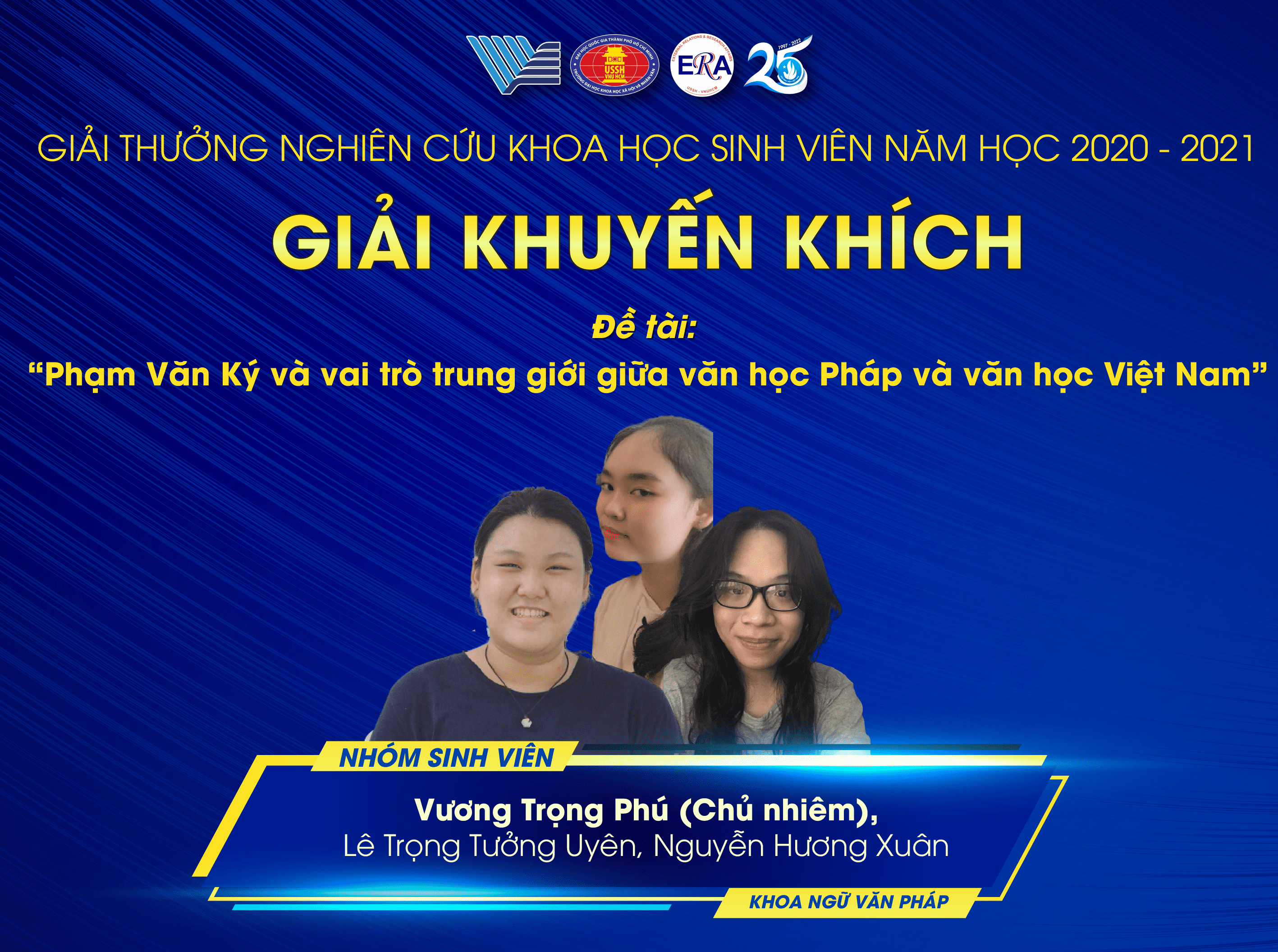 Vinh danh sinh viên đạt giải NCKHSV 2021