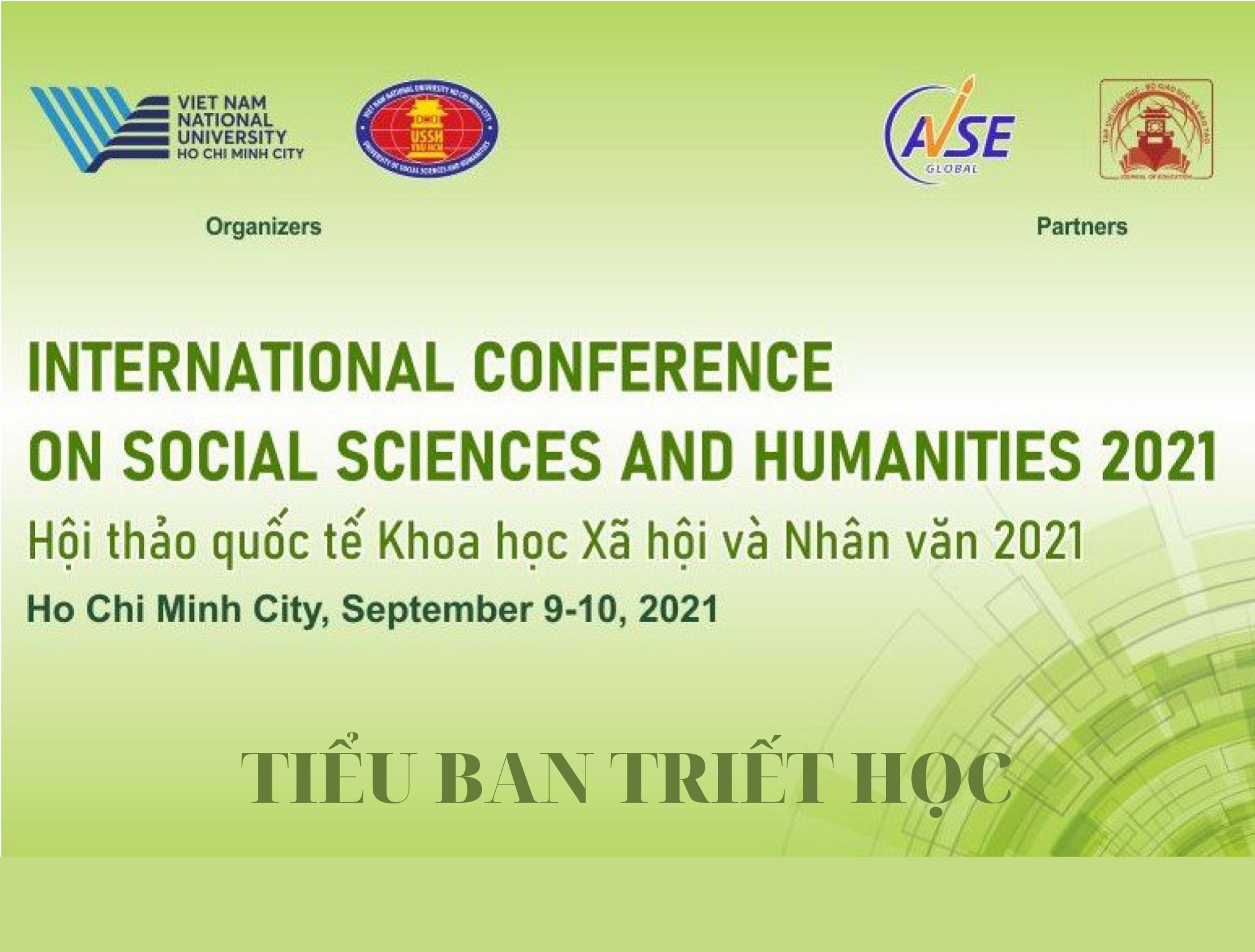 Chương trình Hội thảo quốc tế Khoa học Xã hội và Nhân văn 2021 | Tiểu ban Triết học