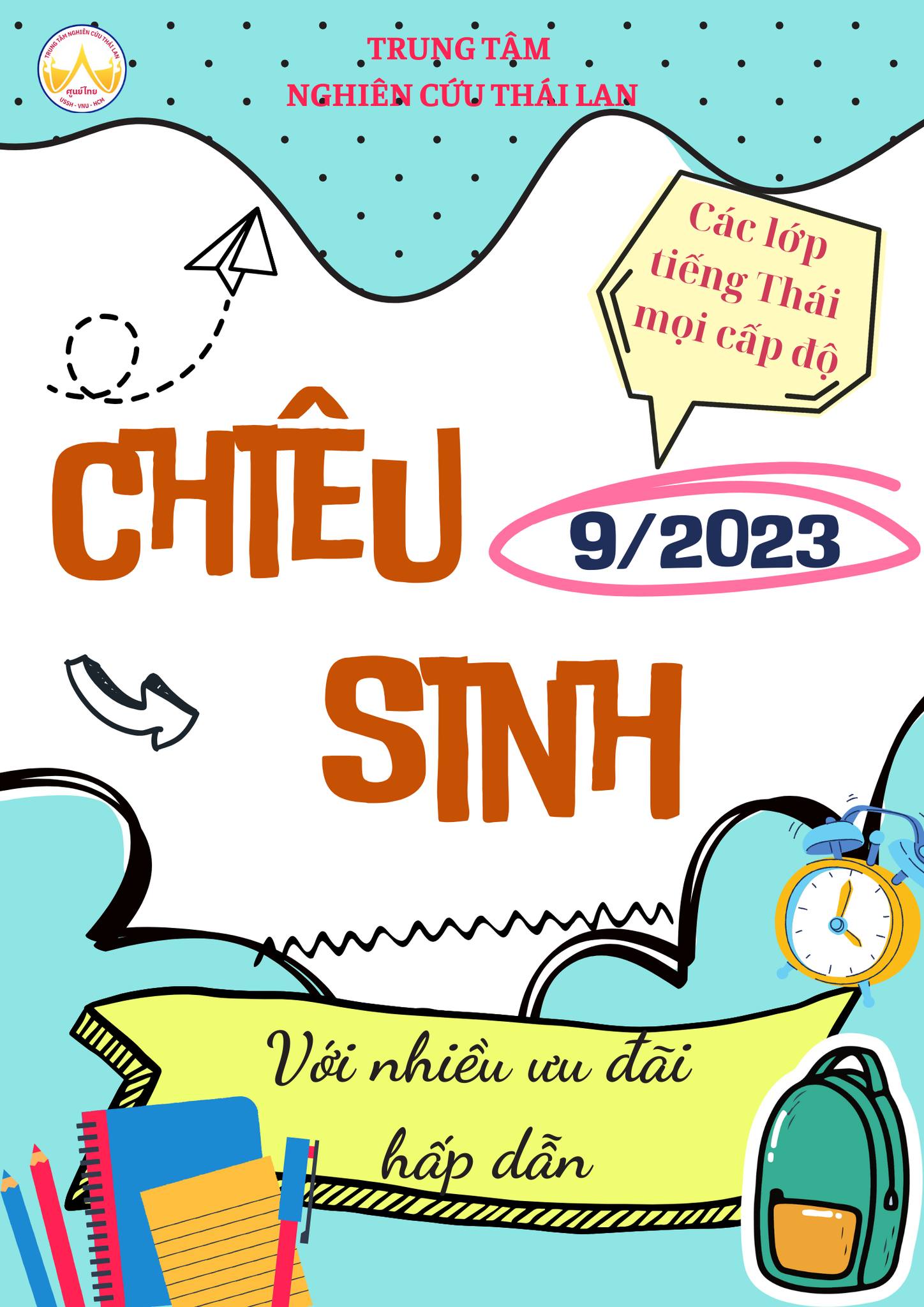 Chiêu sinh lớp tiếng Thái Offline và Online tháng 09/2023