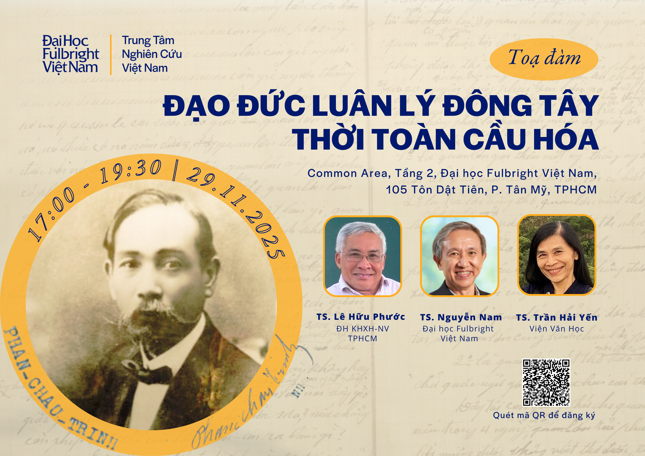 Tọa đàm “Đạo đức luân lý Đông Tây thời toàn cầu hóa”