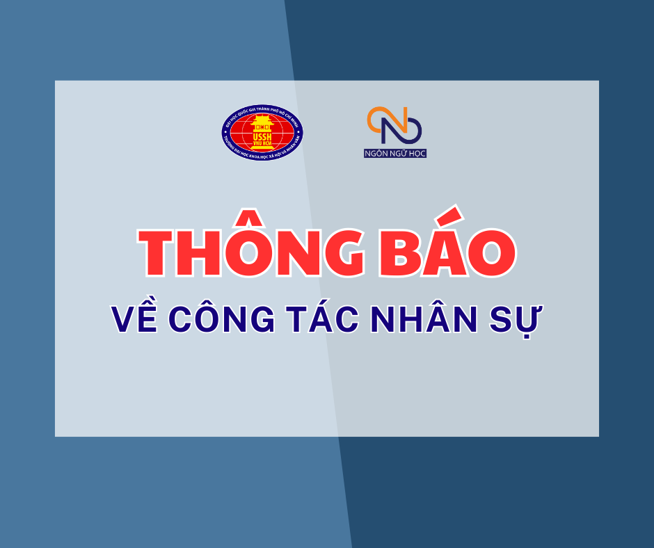 Thông báo về công tác nhân sự