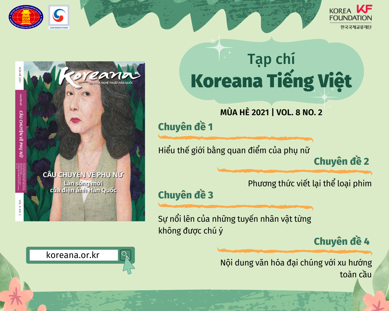Tạp chí Koreana Tiếng Việt số mùa Hè 2021 chính thức được phát hành