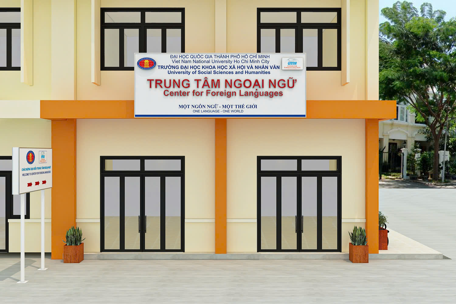 Thông báo về việc di dời tạm thời địa điểm làm việc Trung tâm Ngoại ngữ cơ sở Linh Xuân