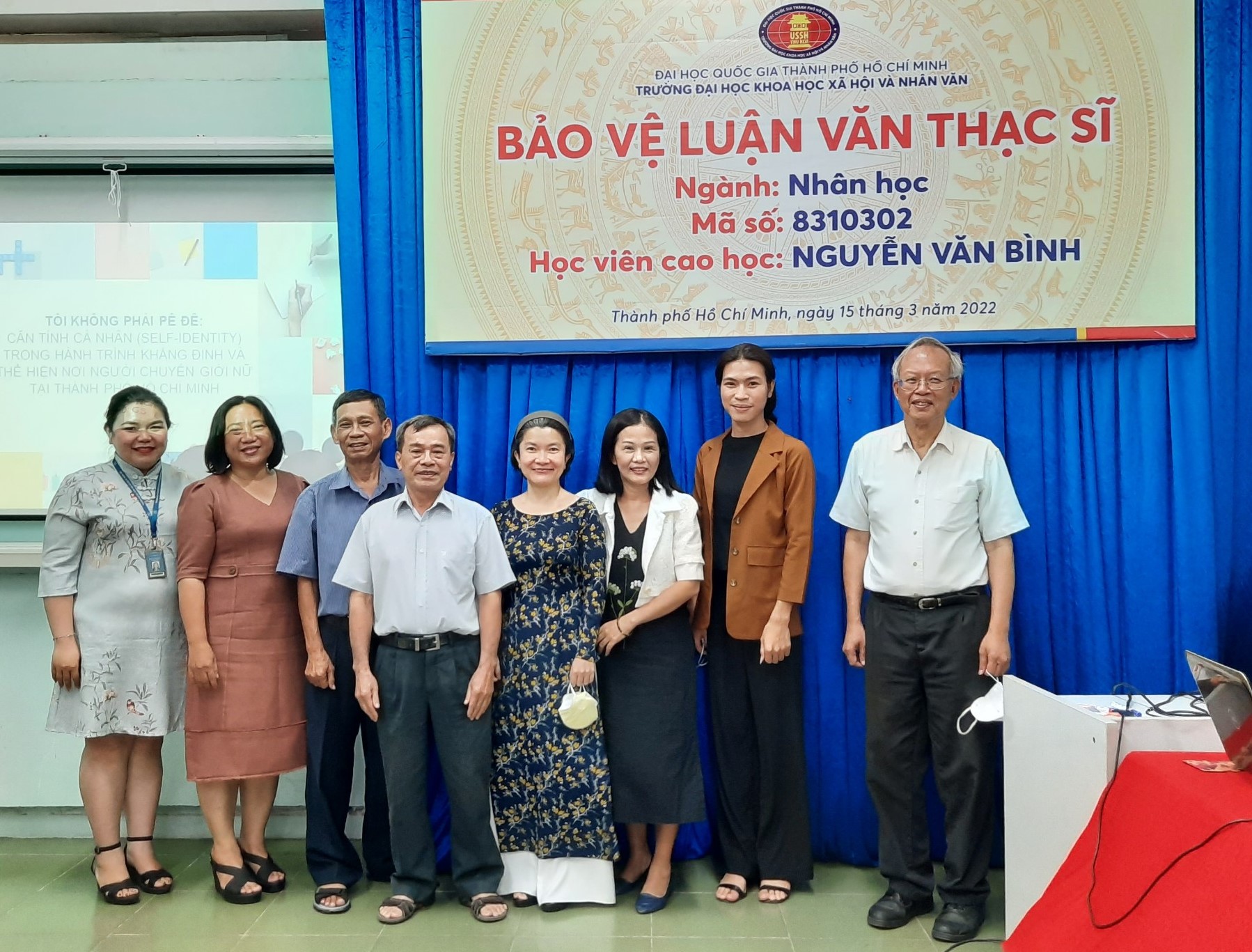 Buổi bảo vệ luận văn Thạc sĩ của HVCH Nguyễn Văn Bình