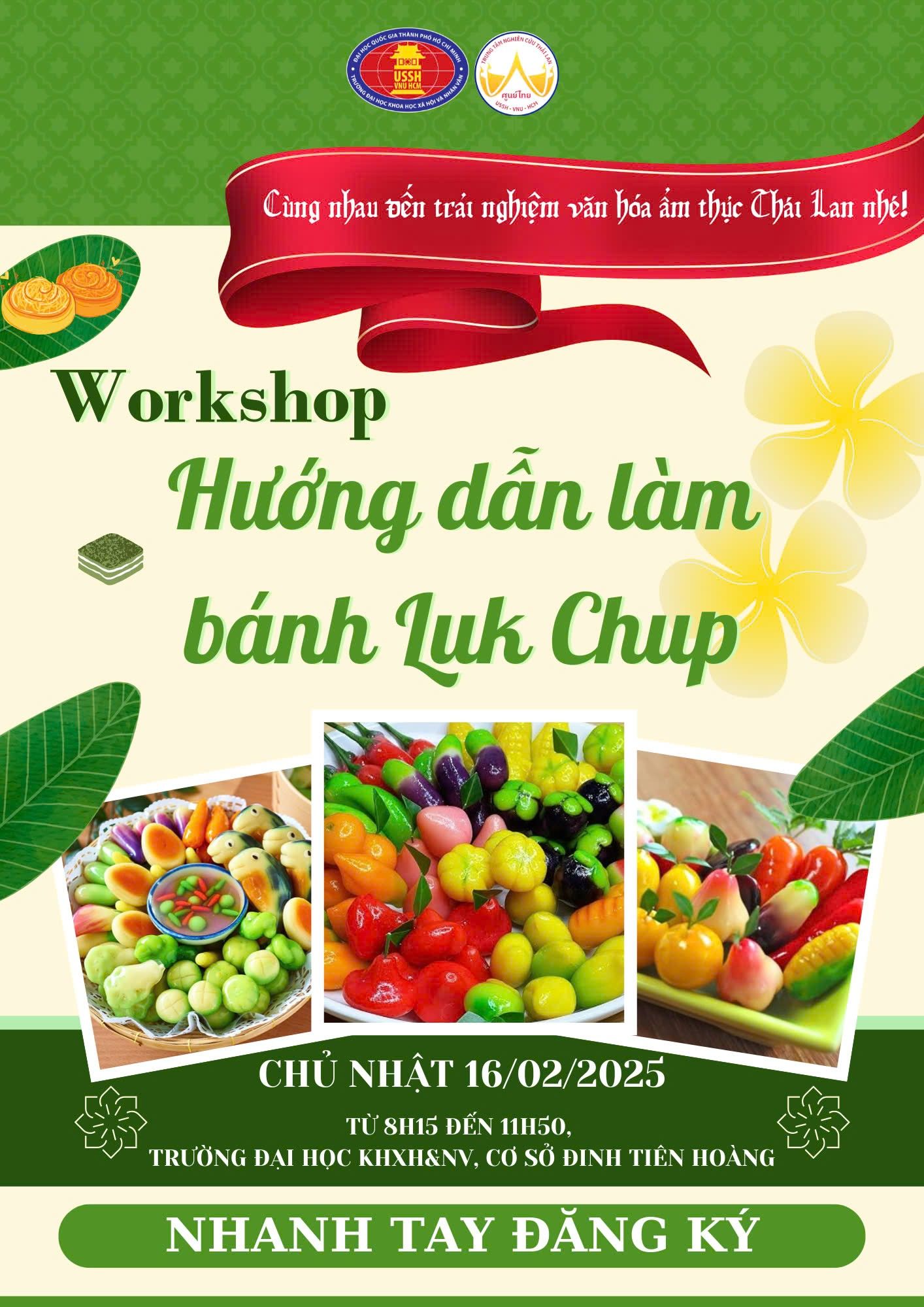 WORKSHOP HƯỚNG DẪN LÀM BÁNH LUK CHUP