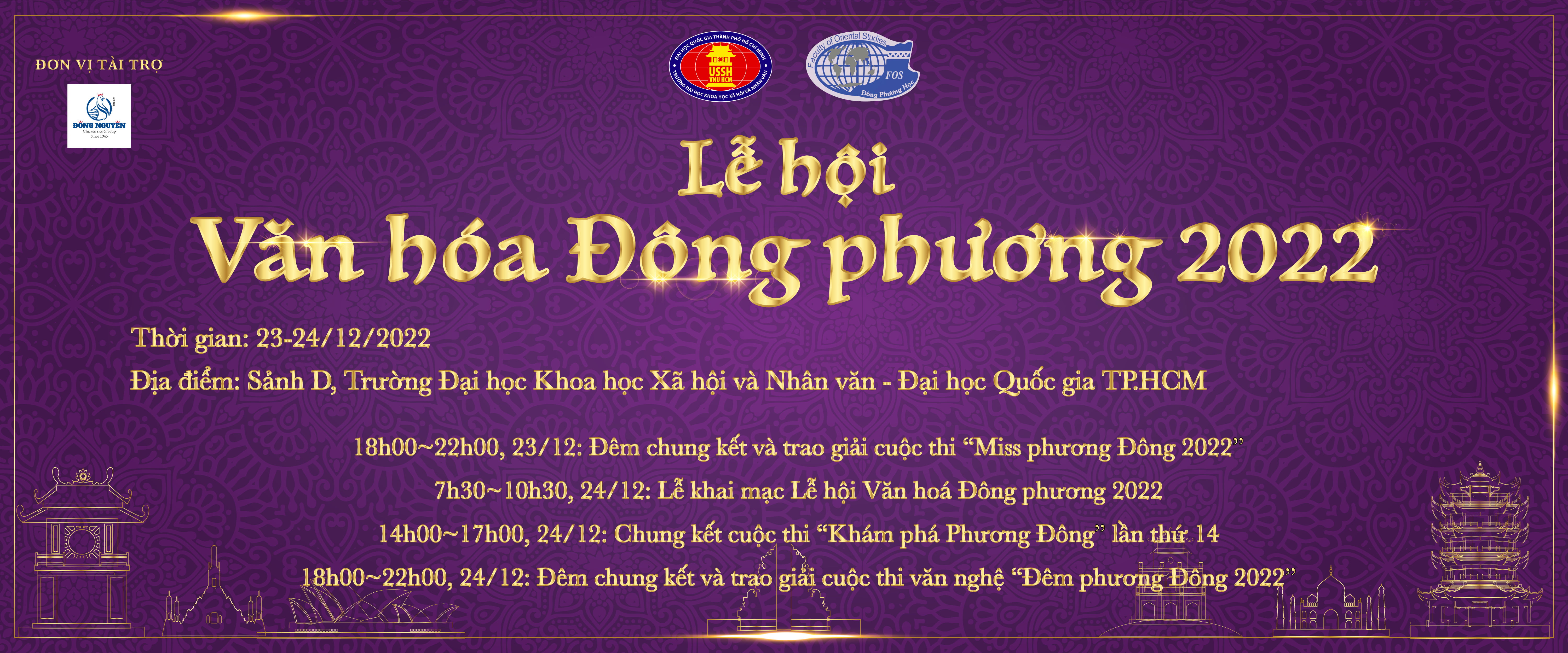 THƯ MỜI THAM DỰ LỄ HỘI VĂN HÓA ĐÔNG PHƯƠNG 2022