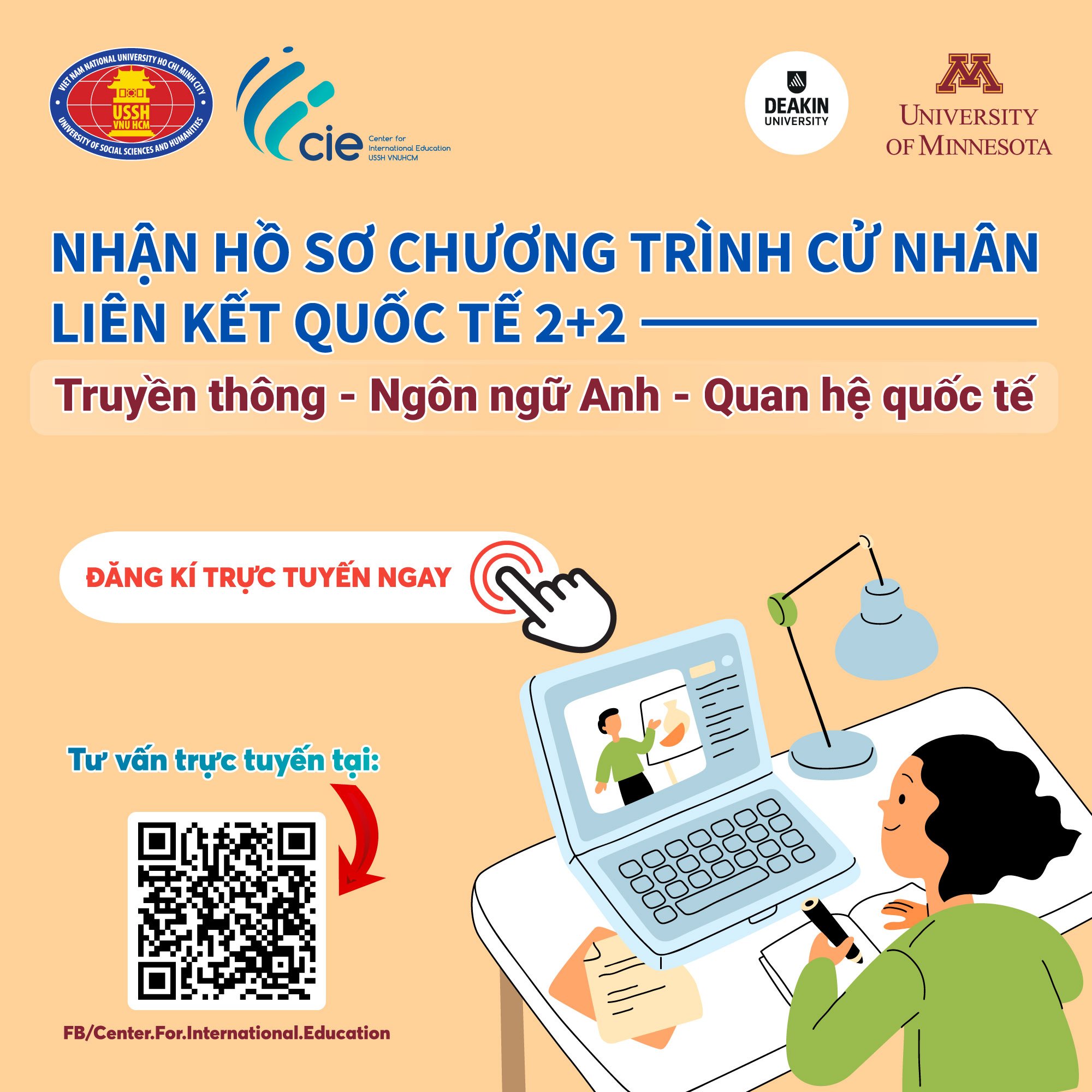 Bắt đầu nhận hồ sơ sơ tuyển chương trình liên kết 2+2