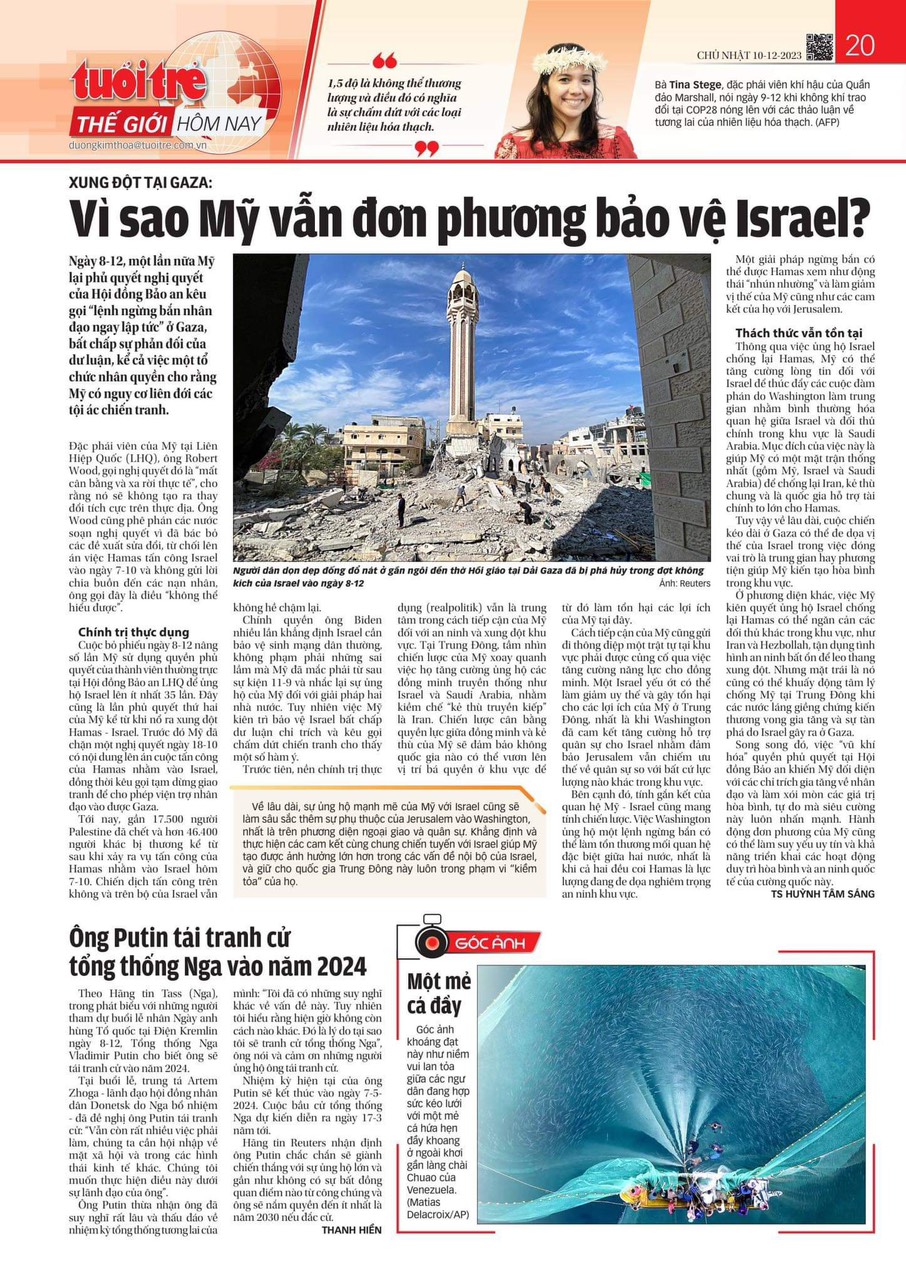 IReview 11/12/23 | XUNG ĐỘT TẠI GAZA: VÌ SAO MỸ VẪN ĐƠN PHƯƠNG BẢO VỆ ISRAEL?