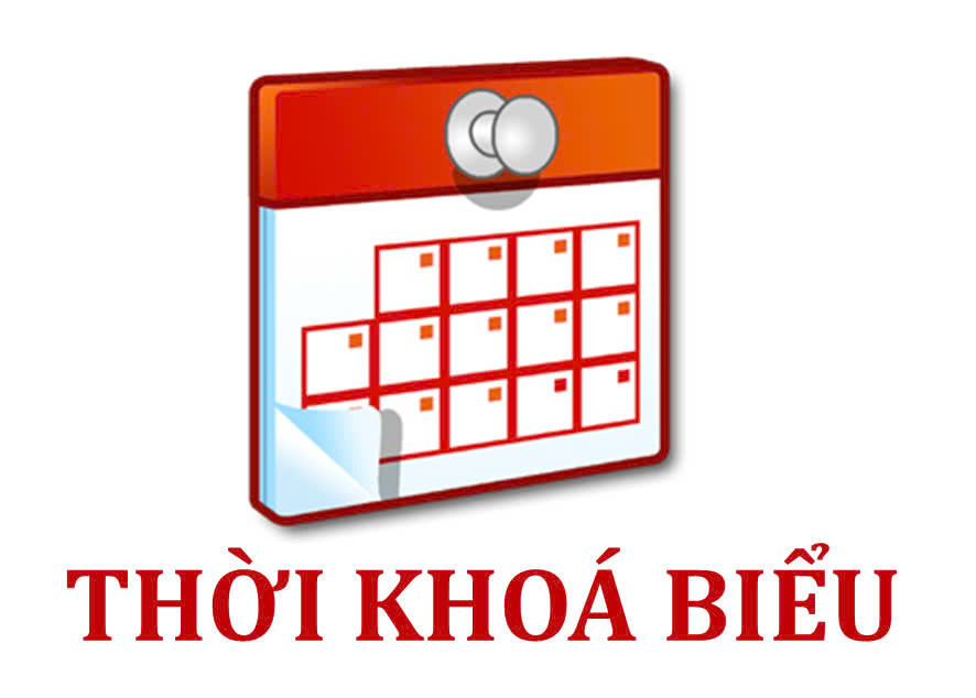 Thời khoá biểu hệ chuẩn cập nhật