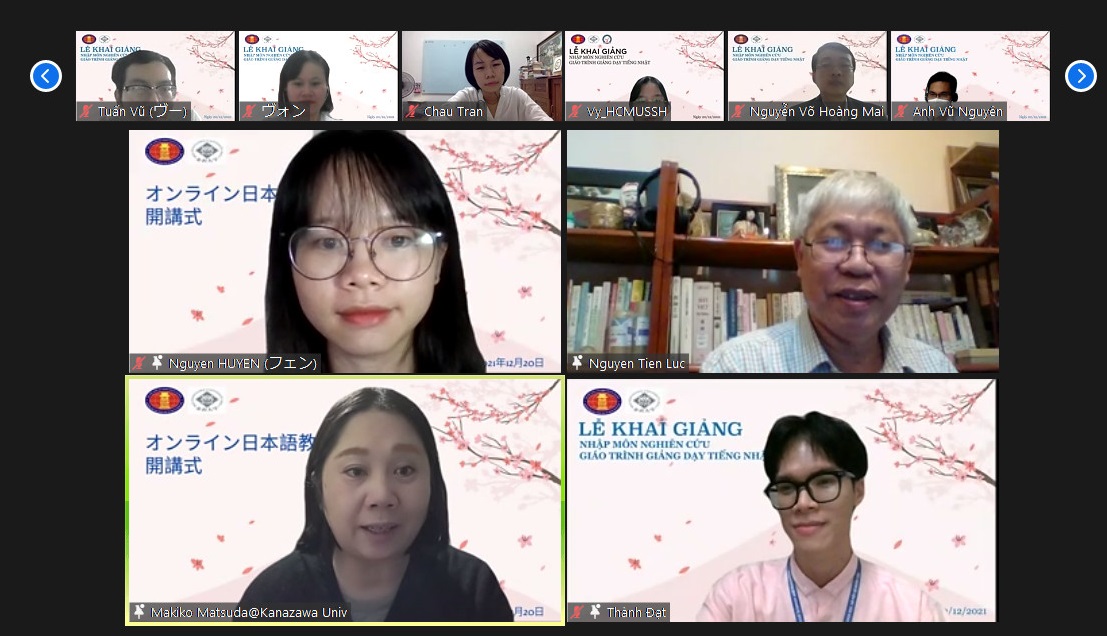Khai giảng khóa học "Nhập môn nghiên cứu giáo trình giảng dạy tiếng Nhật" - 2021