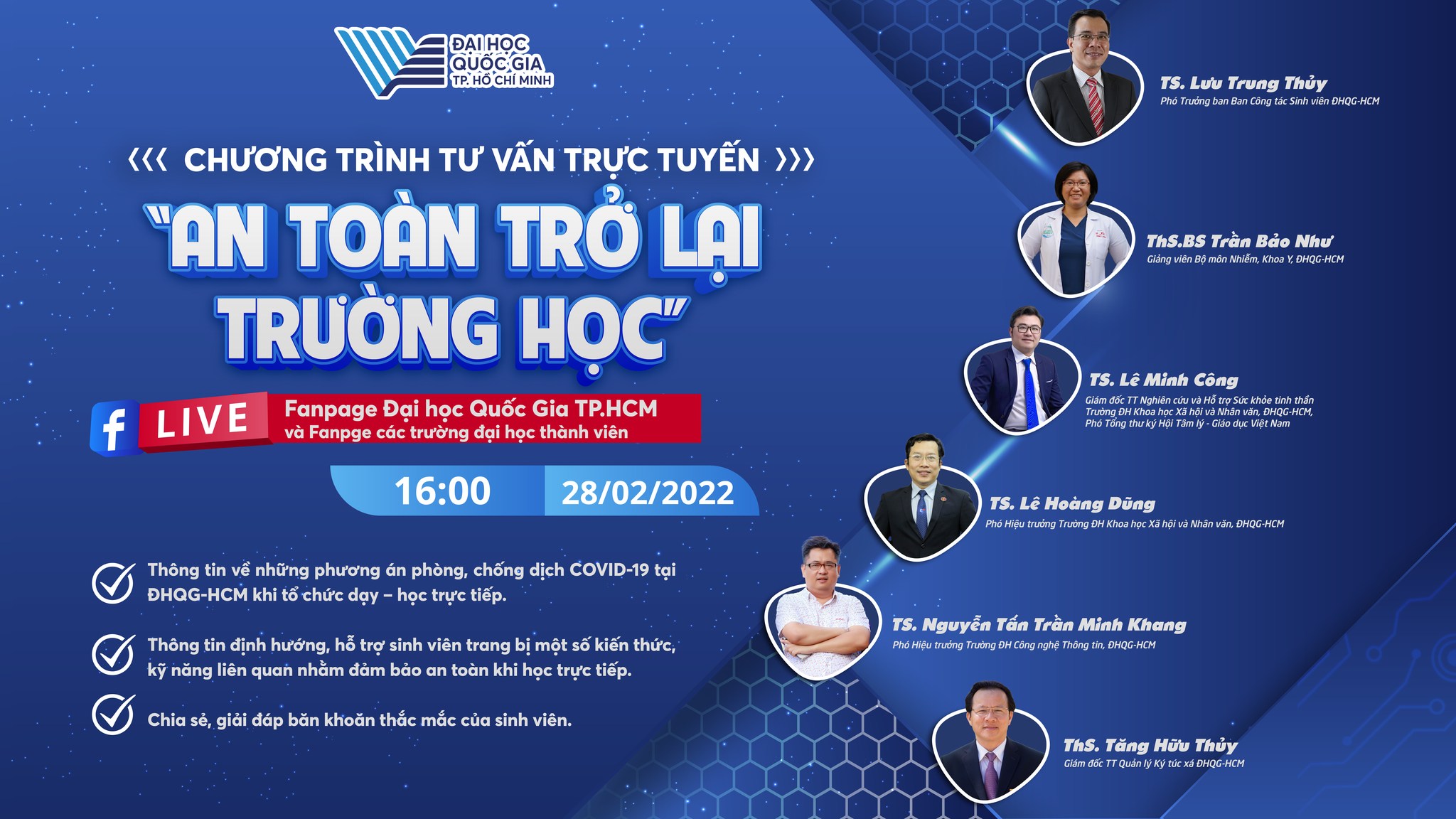 Chương trình Tư vấn trực tuyến "An toàn trở lại trường học"