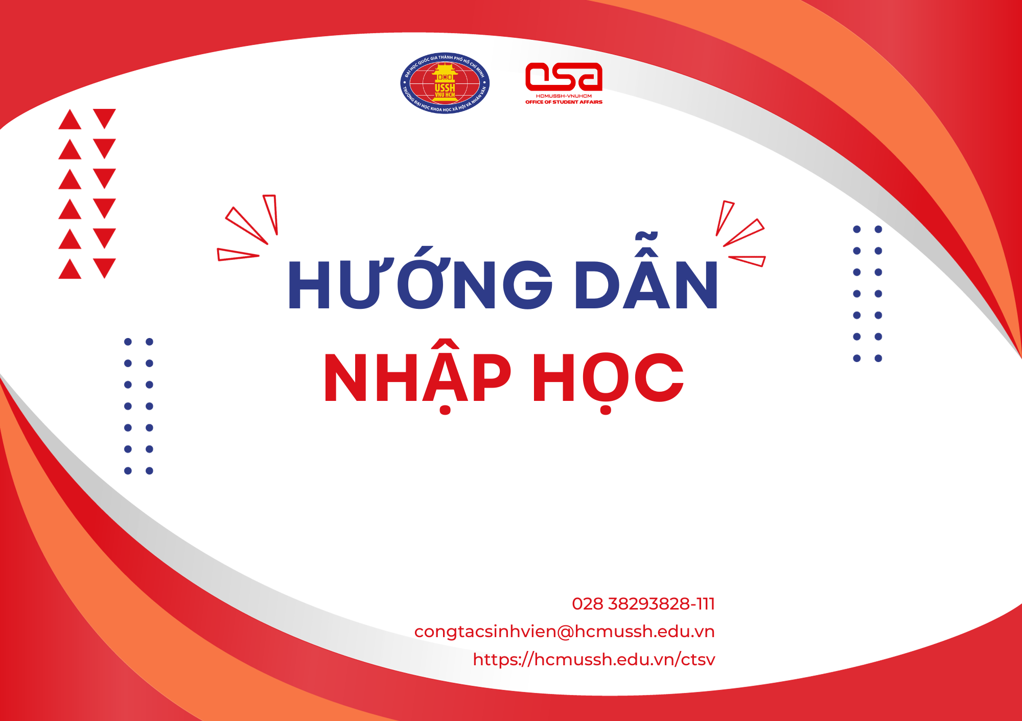 Hướng dẫn nhập học cho Tân học viên cao học, nghiên cứu sinh, dự bị tiến sĩ năm 2023 (đợt 2)