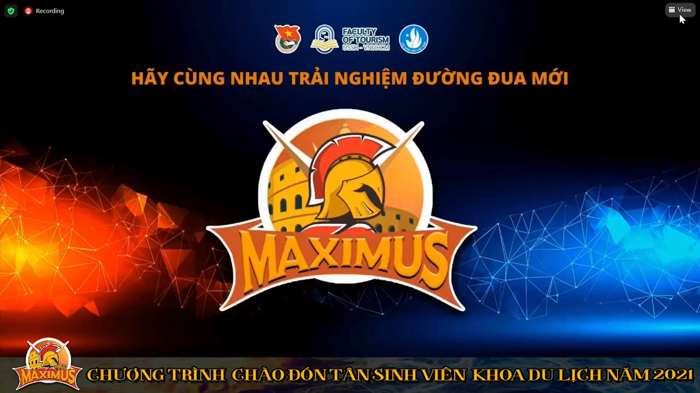Chương trình chào đón Tân sinh viên Khoa Du lịch K12