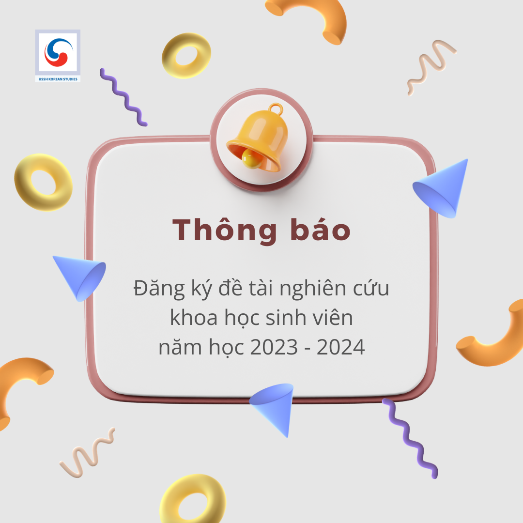 Đăng ký đề tài nghiên cứu khoa học sinh viên năm học 2023 - 2024