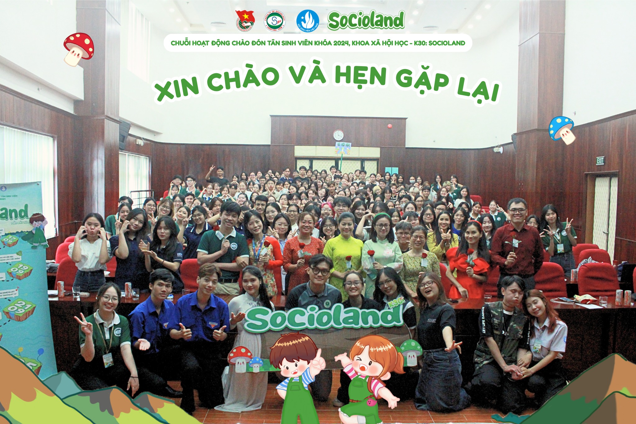 Sôi động Chương trình gặp gỡ Chi ủy - Ban Chủ nhiệm Khoa năm 2024 tại Khoa Xã hội học, ra mắt Ban Cán sự K30