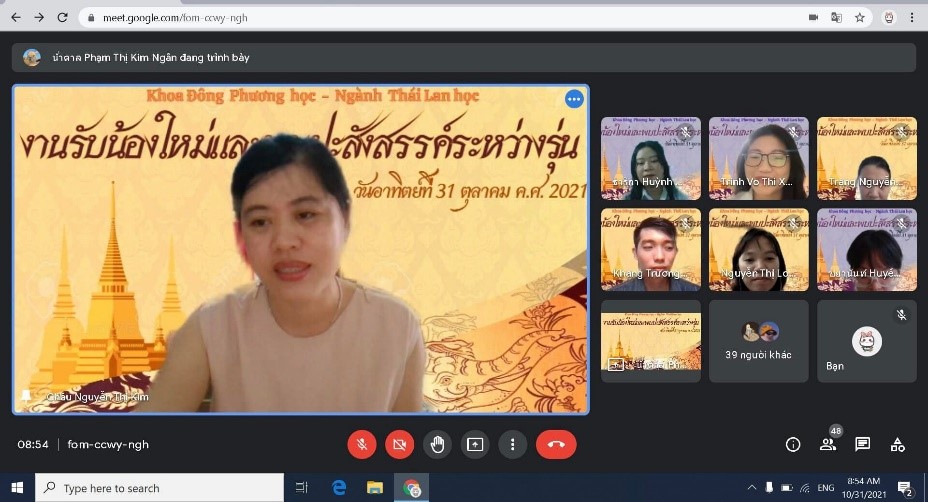 Lễ đón tân sinh viên và họp mặt ngành Thái Lan học năm học 2021 – 2022
