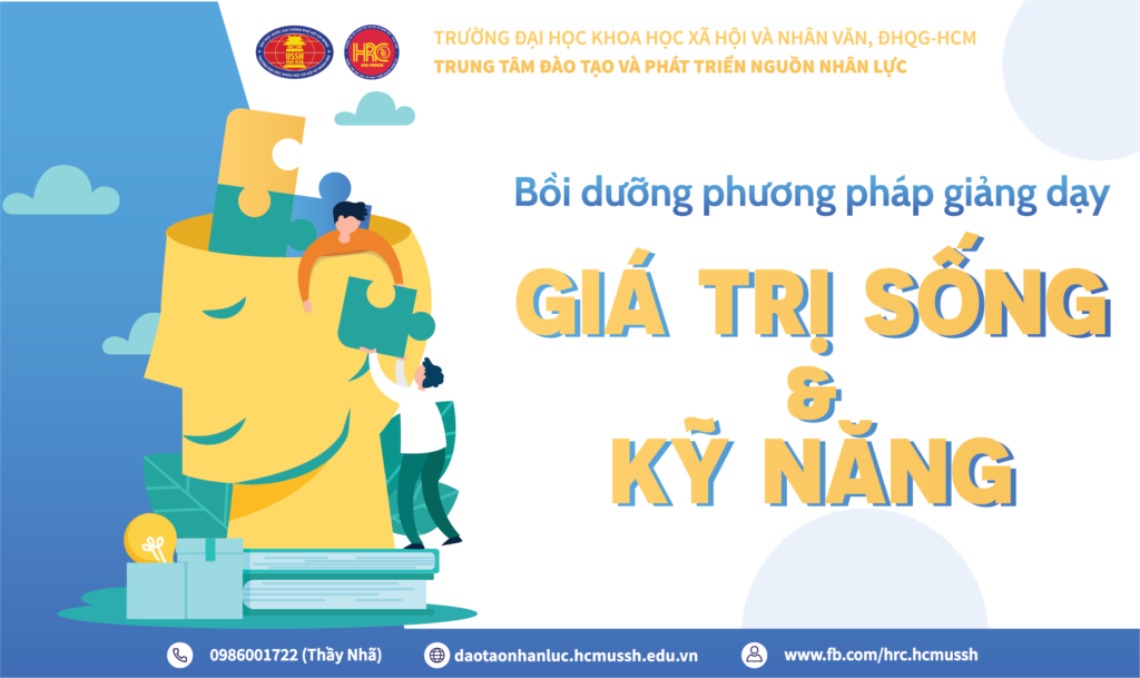 Chiêu sinh khóa bồi dưỡng Phương pháp giảng dạy Giá trị sống và Kỹ năng sống (Khóa 13) - Khai giảng 08/9/2023