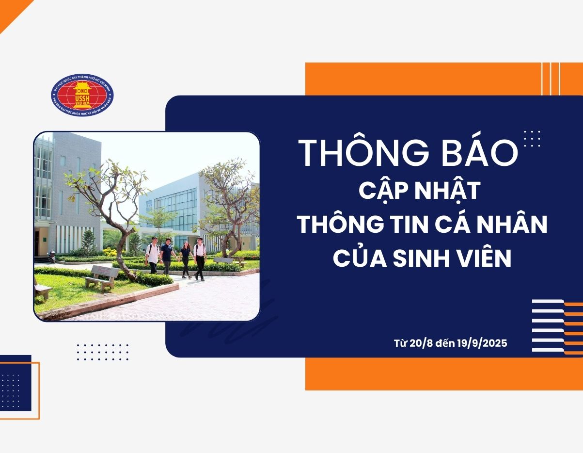 Thông báo về cập nhật thông tin cá nhân của người học đợt 1, năm 2025