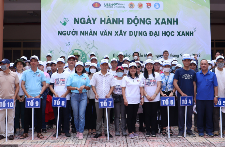 Ngày hành động “Người Nhân văn xây dựng Đại học Xanh” năm 2022