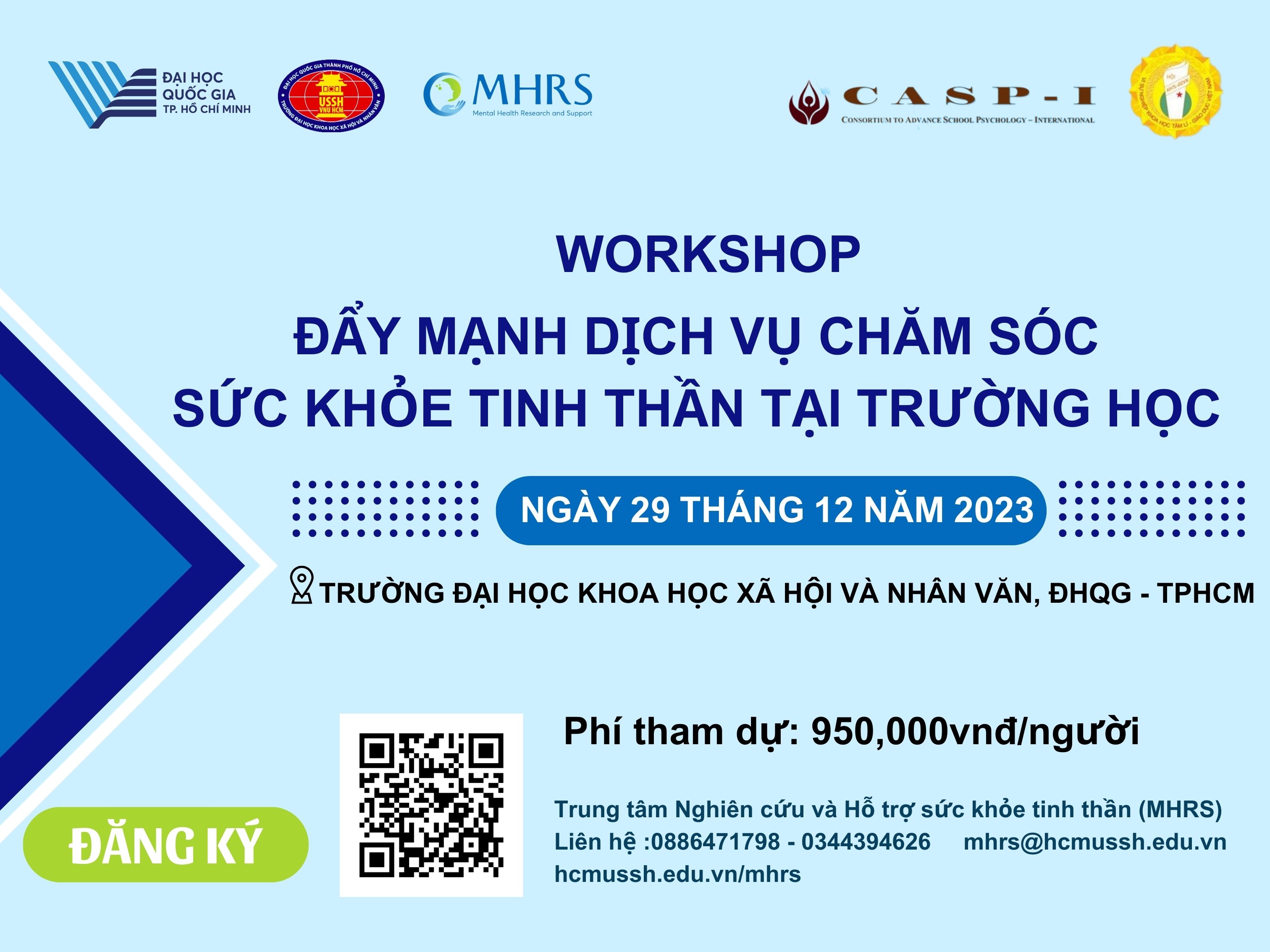 Workshop “Đẩy mạnh các dịch vụ chăm sóc sức khoẻ tâm thần tại trường học”