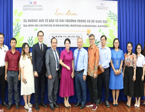 Cùng bảo vệ môi trường trong cơ sở giáo dục