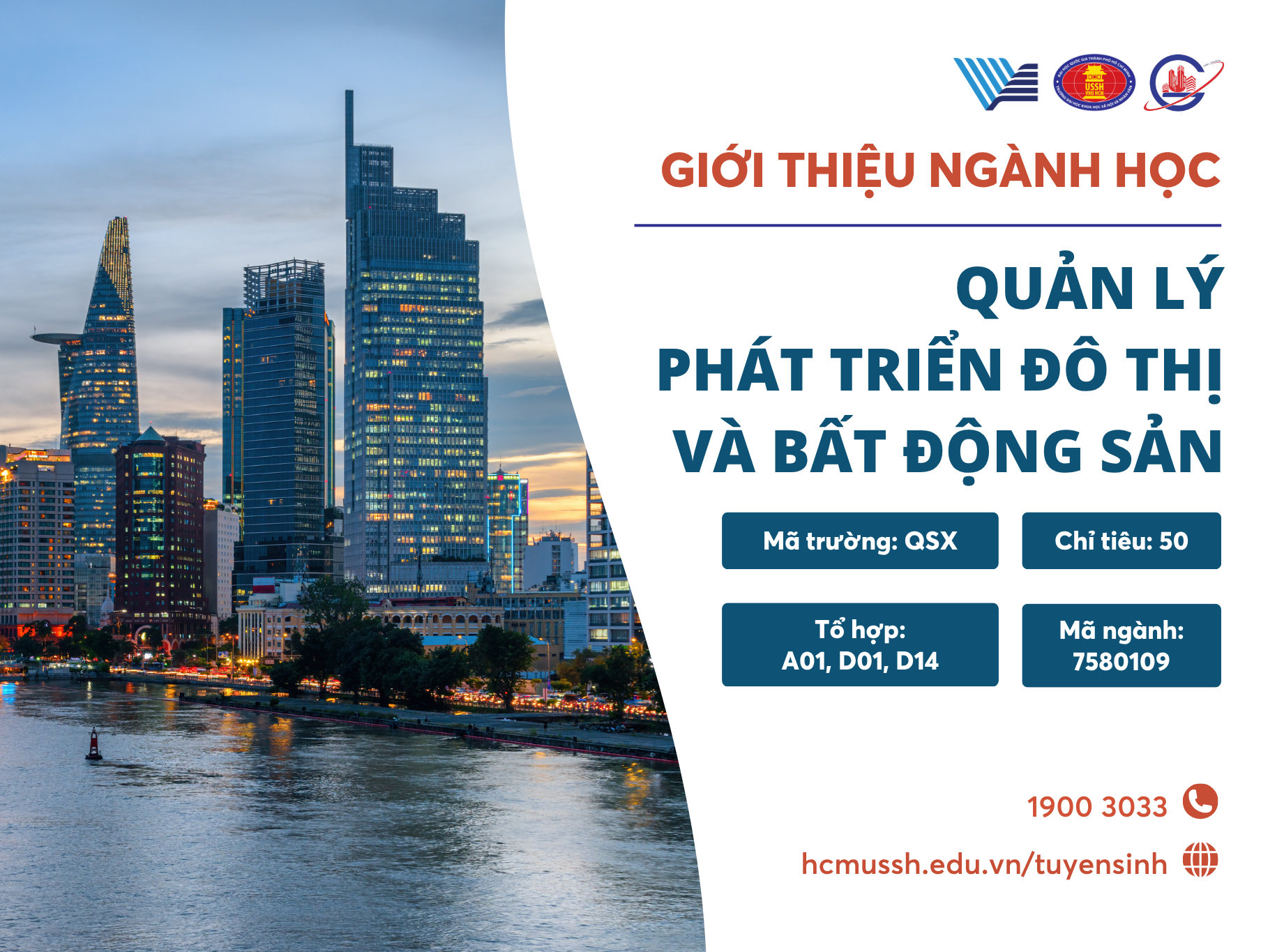 Thông báo tuyển sinh lần đầu ngành Quản lý phát triển đô thị và bất động sản