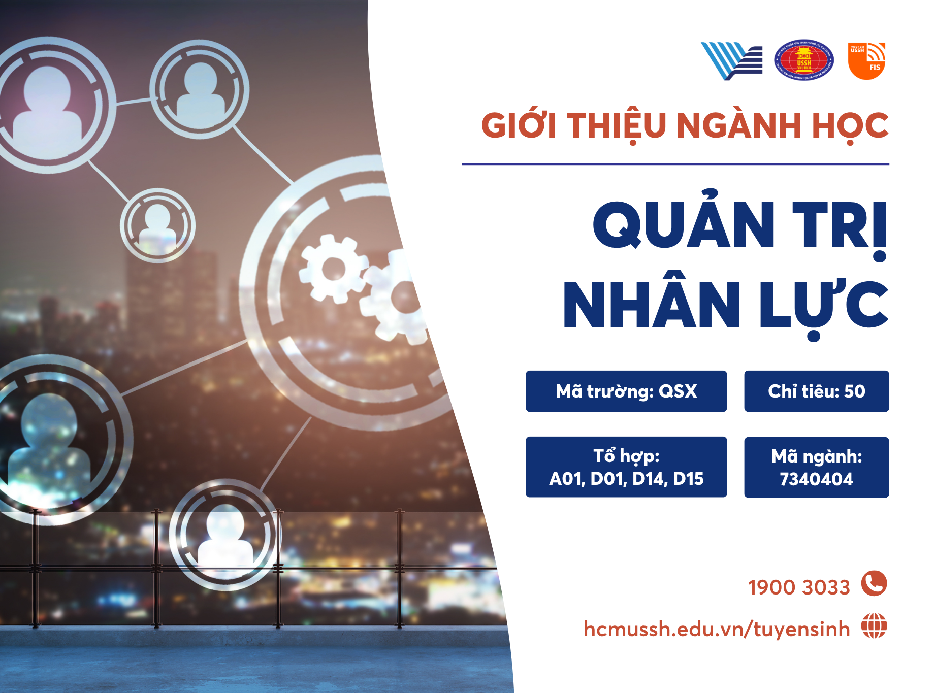 Thông báo tuyển sinh lần đầu ngành Quản trị nhân lực