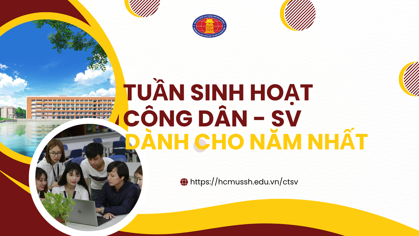 Thông báo tuần Sinh hoạt công dân-sinh viên dành cho sinh viên hệ Chính quy, khóa tuyển sinh năm 2025
