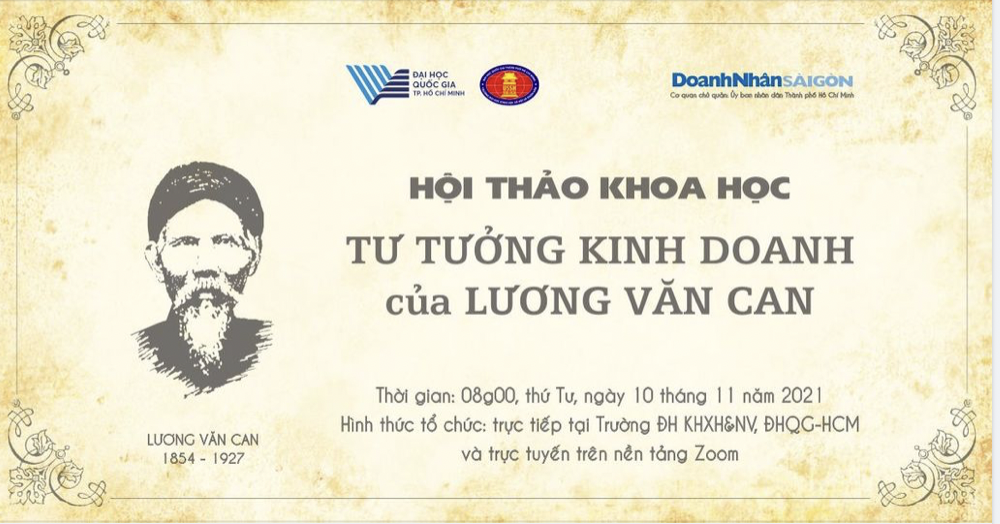 Thông báo về Hội thảo “Tư tưởng kinh doanh của Lương Văn Can”