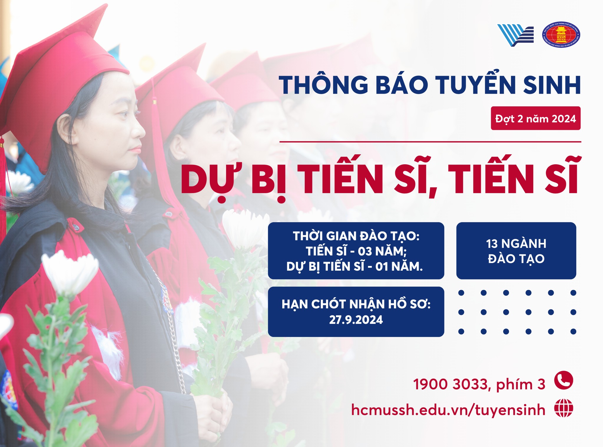 Thông báo tuyển sinh sau đại học đợt 2 năm 2024