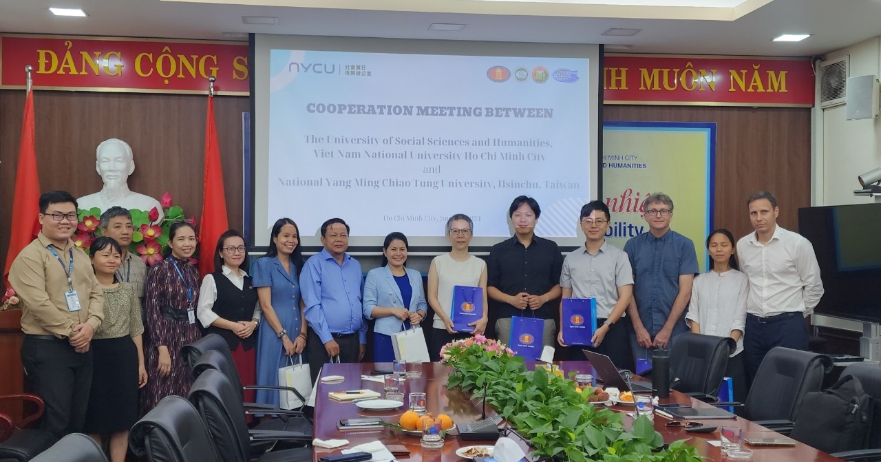 Buổi thảo luận hợp tác giữa Trường Đại học Khoa học Xã hội và Nhân văn và Đại học Quốc gia Yang Ming Chiao Tung (NYCU), Đài Loan
