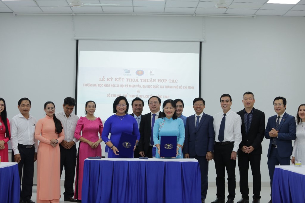 Ký kết thỏa thuận hợp tác giữa Trường Đại học Khoa học Xã hội & Nhân văn, ĐHQG-HCM và Sở Văn hóa, Thể thao và Du lịch tỉnh Đồng Tháp