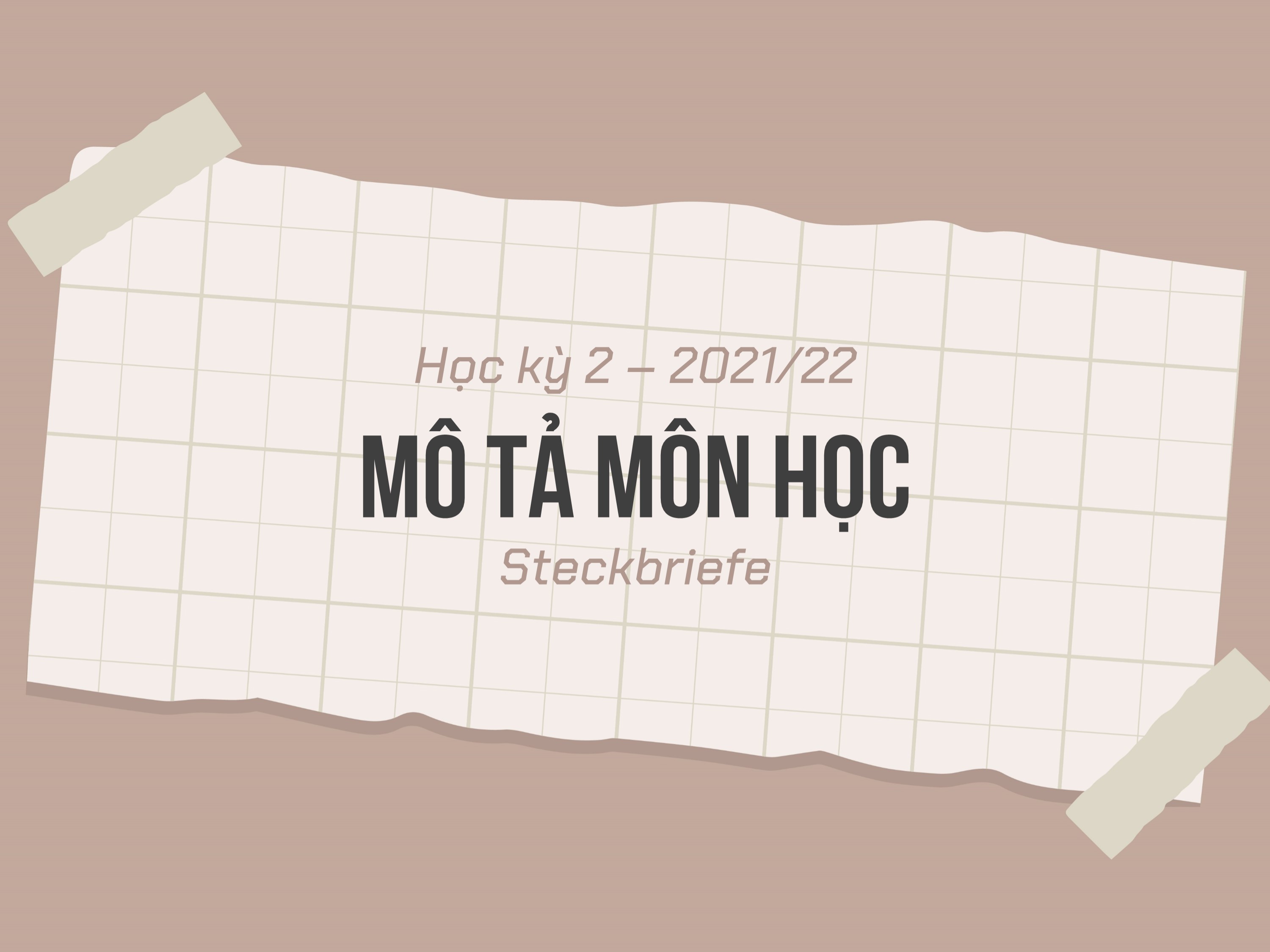 2122-Mô tả môn học của các môn trong học kỳ 2
