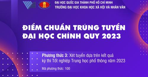 Điểm chuẩn trúng tuyển đại học chính quy 2023